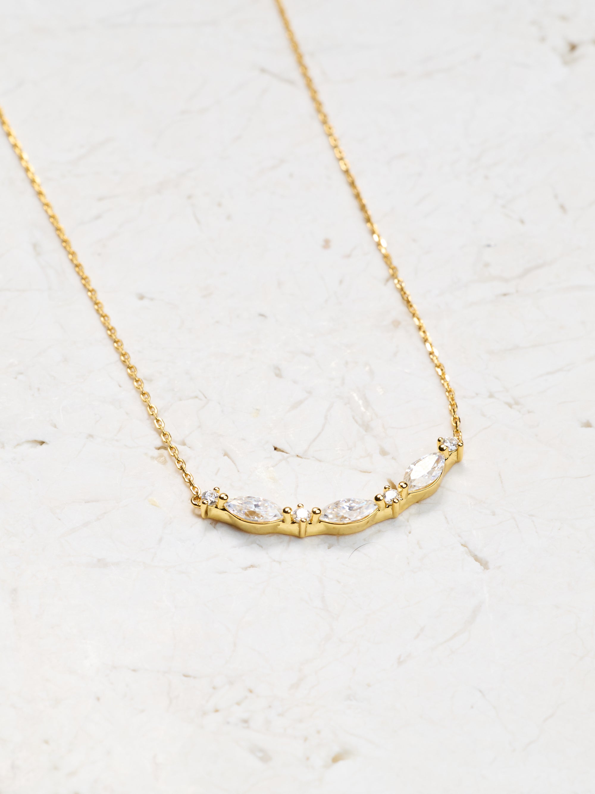 Marquise Trio Diamond Necklace